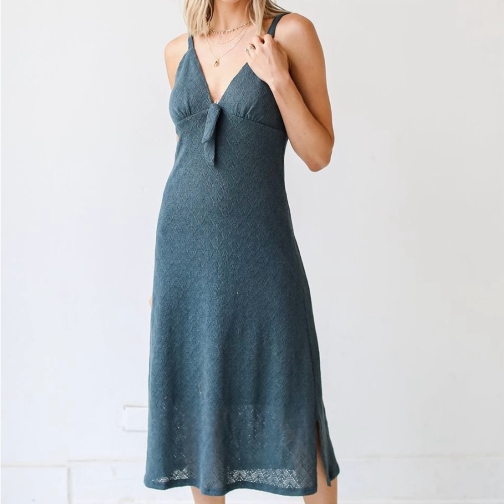 NWT Millibon Dress Up Complete Catch Knit Midi Dress Size Large - Picture 2 of 5